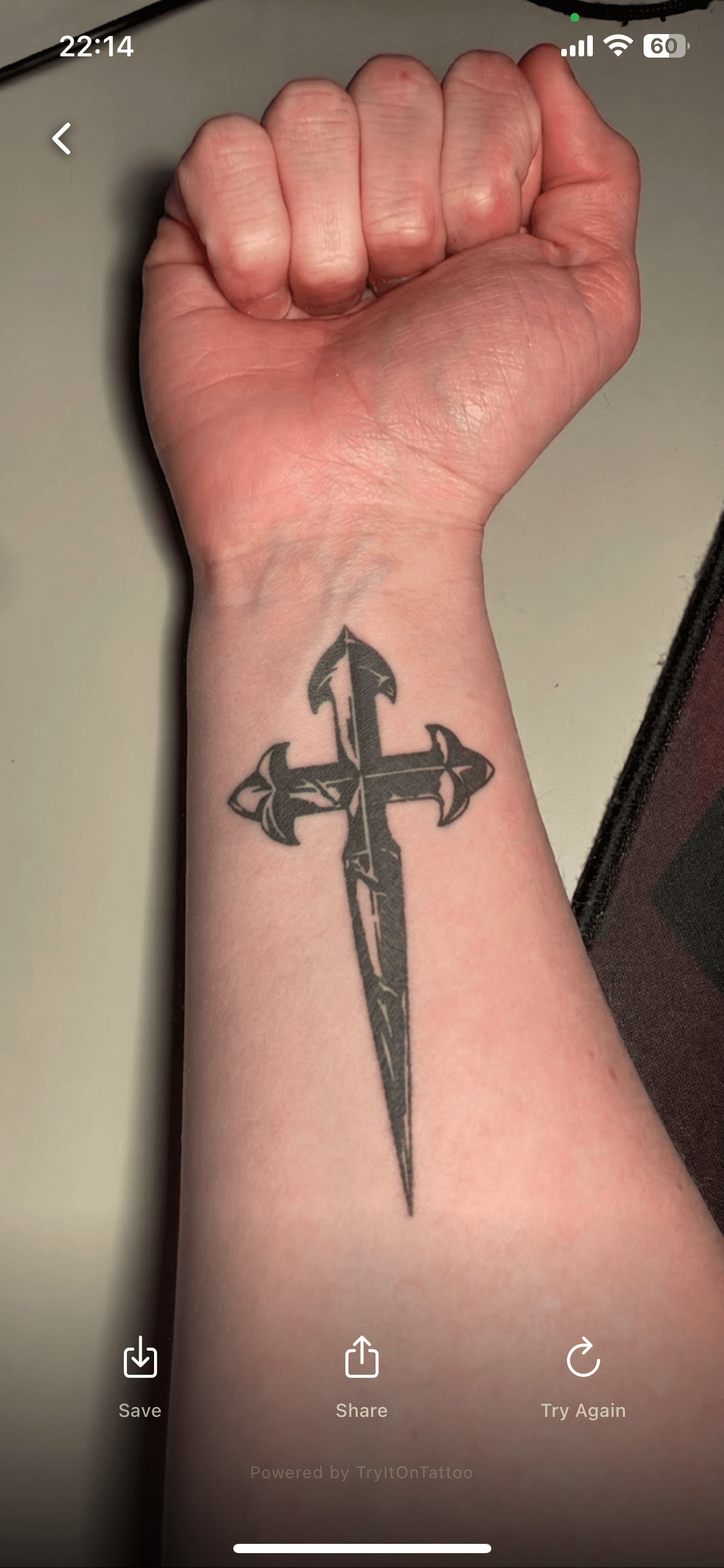 After tattoo preview